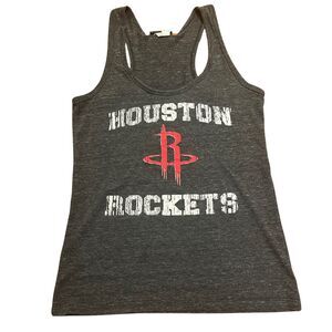 Houston Rockets Gray Primary Logo Women's Tank Top Size Medium